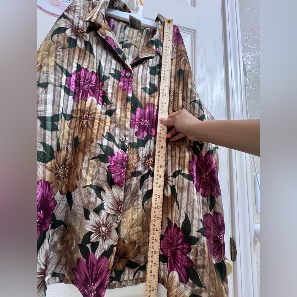 Allison Daley Multicolor Patterned Blouse - Picture 8 of 8